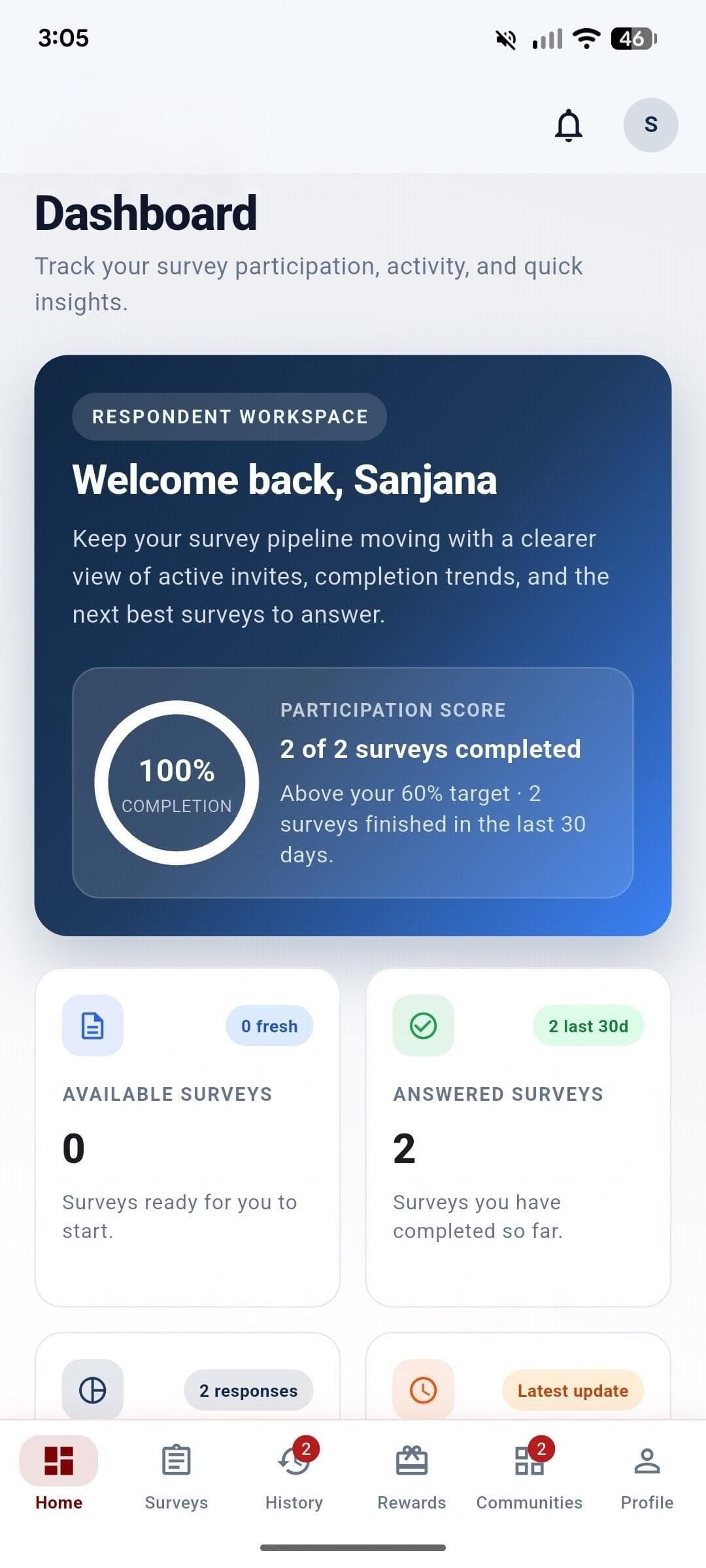 CKP Script panel mobile app — Dashboard