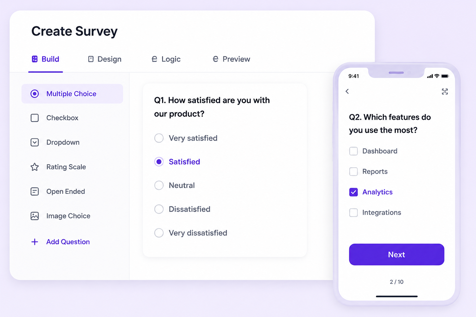 Survey Scripting interface